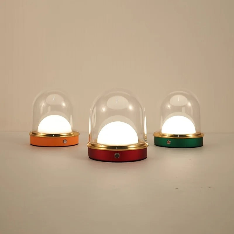 GlowLite - Minimalistisk trådløs bordlampe med berøringssensor og tre lystilstande