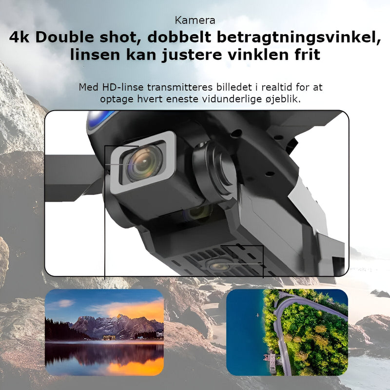 SkyCapture - Drone med dobbelt kamera med 4K UHD til fantastiske luftoptagelser