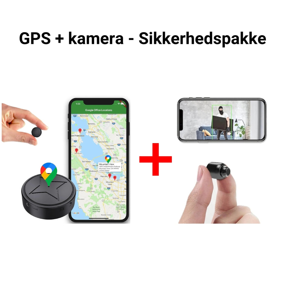 GPS + Kamera - Sikkerhedsbundt | Live Tracking & HD-sikkerhed