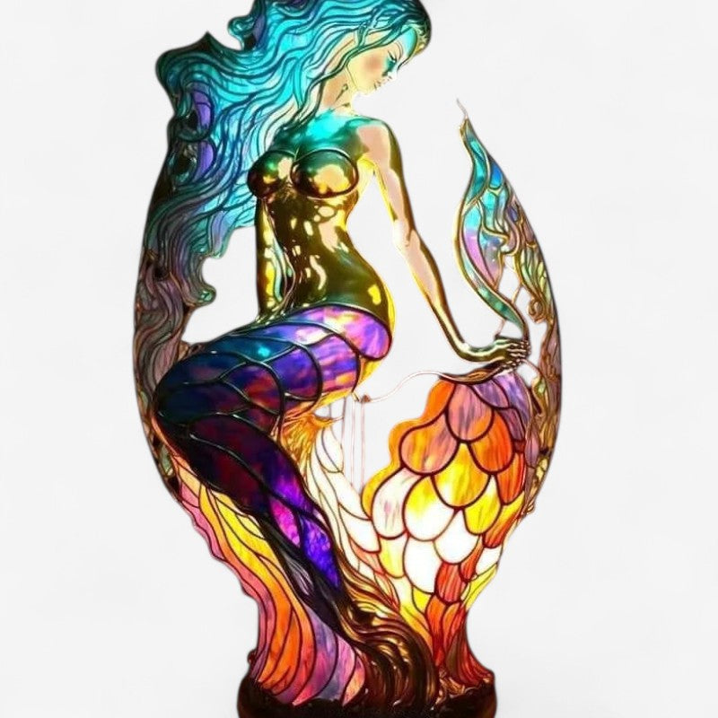 GlowCritter – Bordlampe med dyr og 3D regnbuedesign