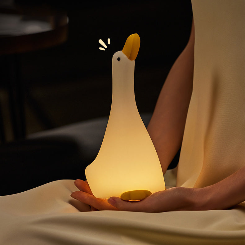 LumiGoose - Yndigt LED-natlys med et squishy gåsedesign