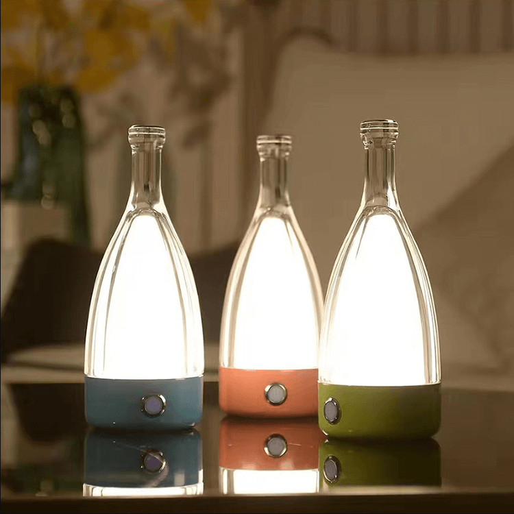 LumiBottle - Berøringskontrol flaskeformet bordlampe med USB-opladning