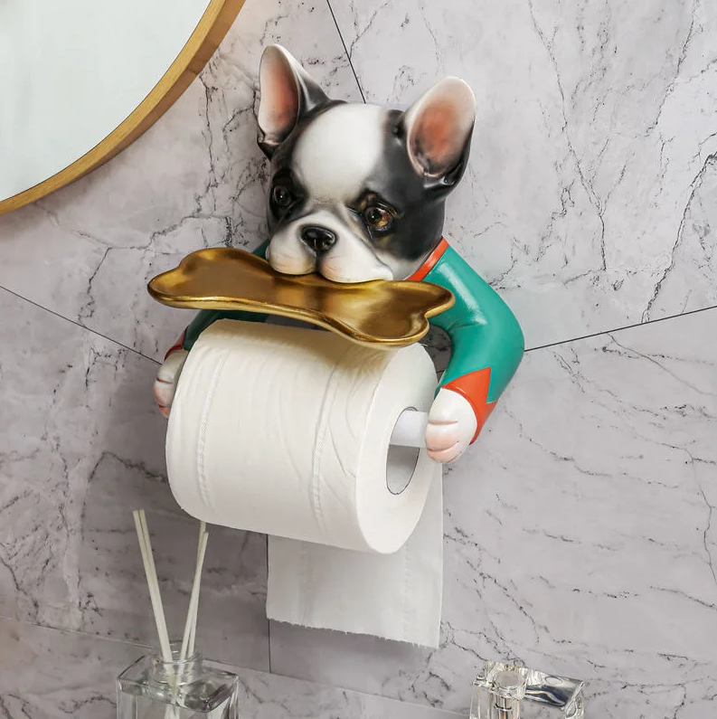 PawperRoll – Quirky hundetoiletrulleholder med sjovt design og opbevaring på øverste hylde
