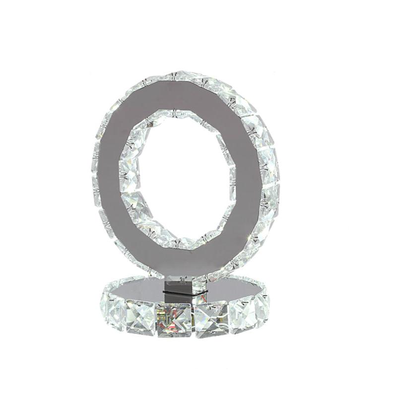 LumiRing - Moderne krystalinspireret LED-bordlampe til elegant belysning