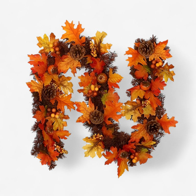 LeafGlow – Ahornbladsgirlande med eller uden lys til boligindretning