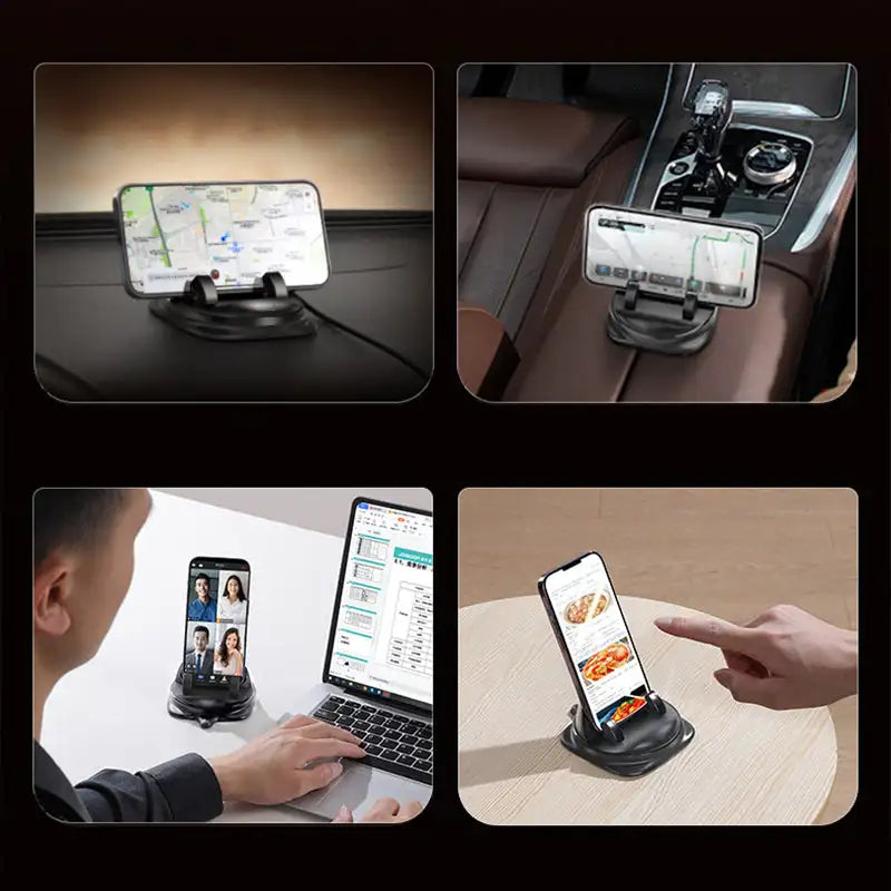 GripFlex - 360° roterende telefonholder med sikkert greb for sikker og fleksibel brug