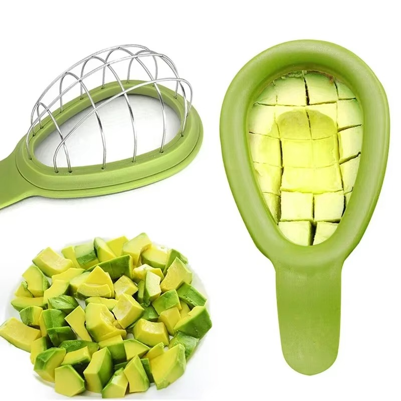 AvoDicer – Avocadoskærer i rustfrit stål til perfekte tern