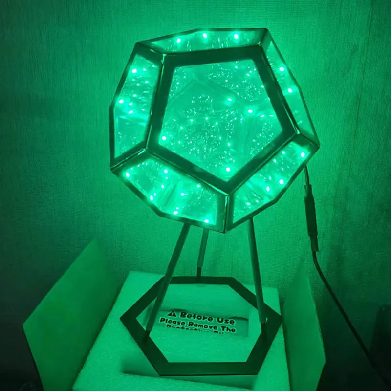 ColorSphere - Interaktiv LED Dodecahedron-lampe med brugerdefinerede lystilstande