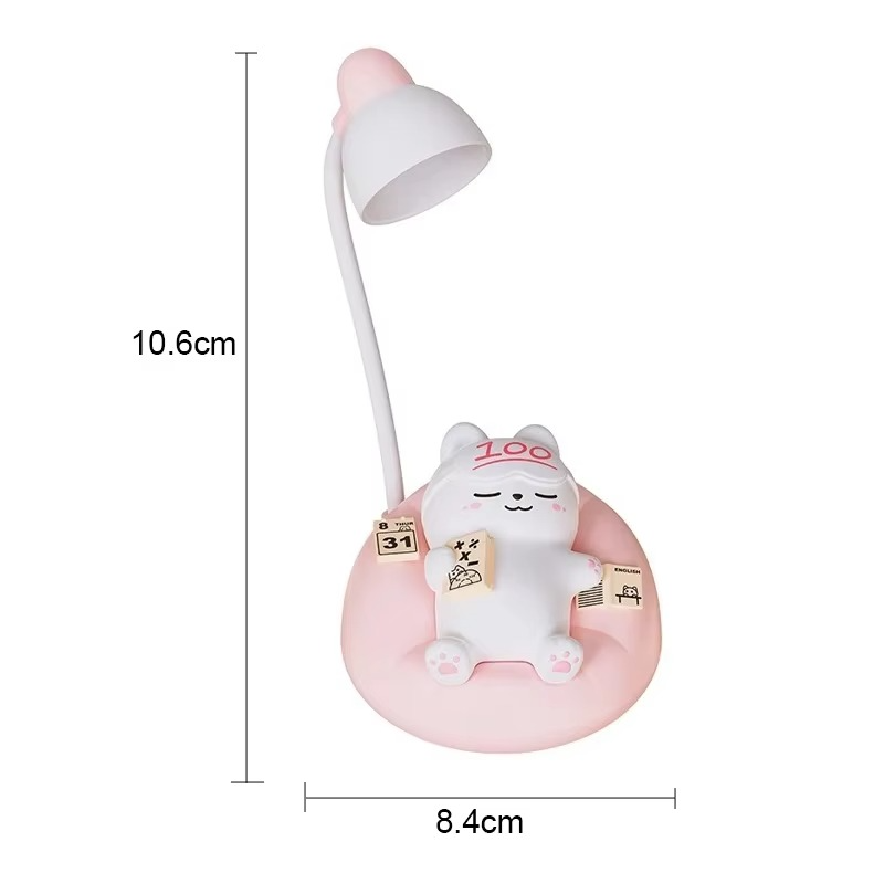 GlowPaws - Blid katteformet LED-natlampe med USB-opladningsmulighed