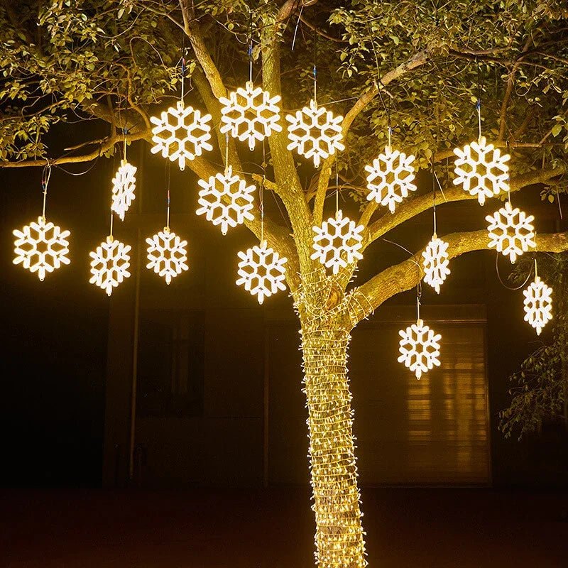 SnowGlow - Frosted Snowflake LED-lys til Vinter Elegance