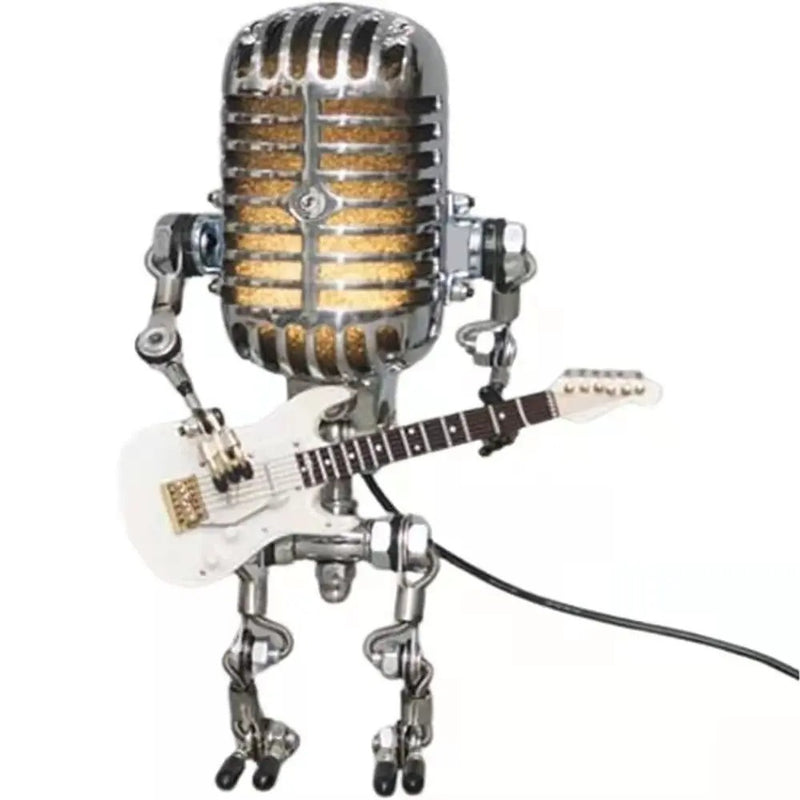 GuitarGlow - Robotguitar bordlampe med dæmpbar lys