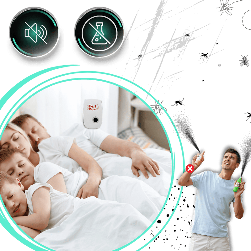 PestGuard – Kompakt ultralydsskadedyrsbekæmper med moderne design til hjemmebrug