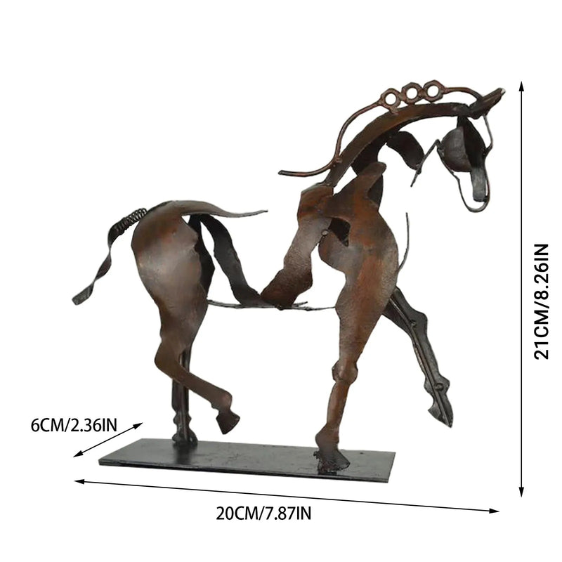 GlowHorse - Trådløs Touch-Control bordlampe med kunstnerisk hestedesign