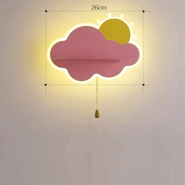 CloudGlow - Blød LED væglampe til børneværelser
