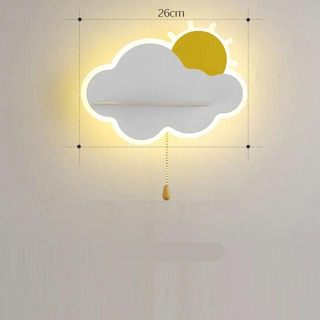 CloudGlow - Blød LED væglampe til børneværelser