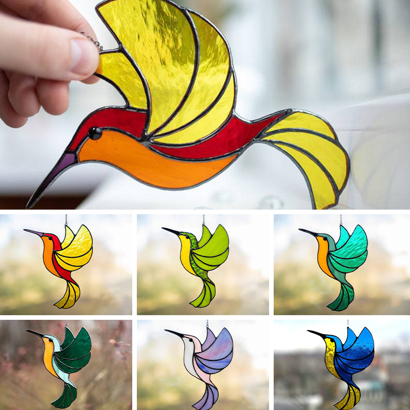 GlideGlow - Kunstneriske Hummingbird Suncatchers til betagende lysrefleksioner