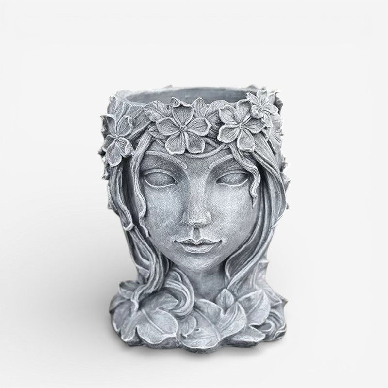 FigureBloom – Dekorativ Blomsterpotte med Figur Inspireret Design