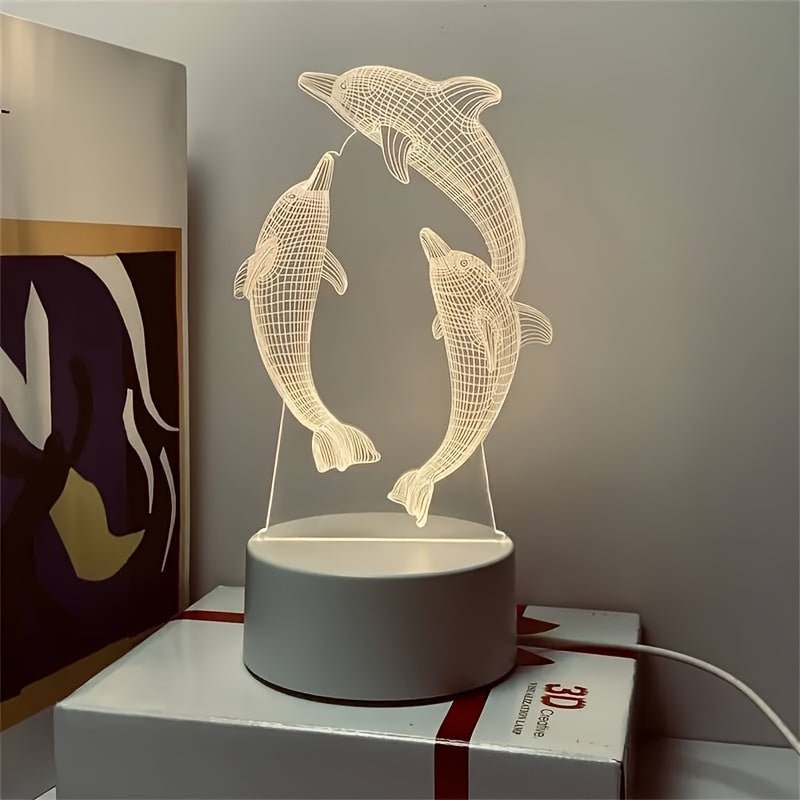 SeaeLume - Stilfuld 3D-illusionslampe med moderne geometrisk lyseffekt