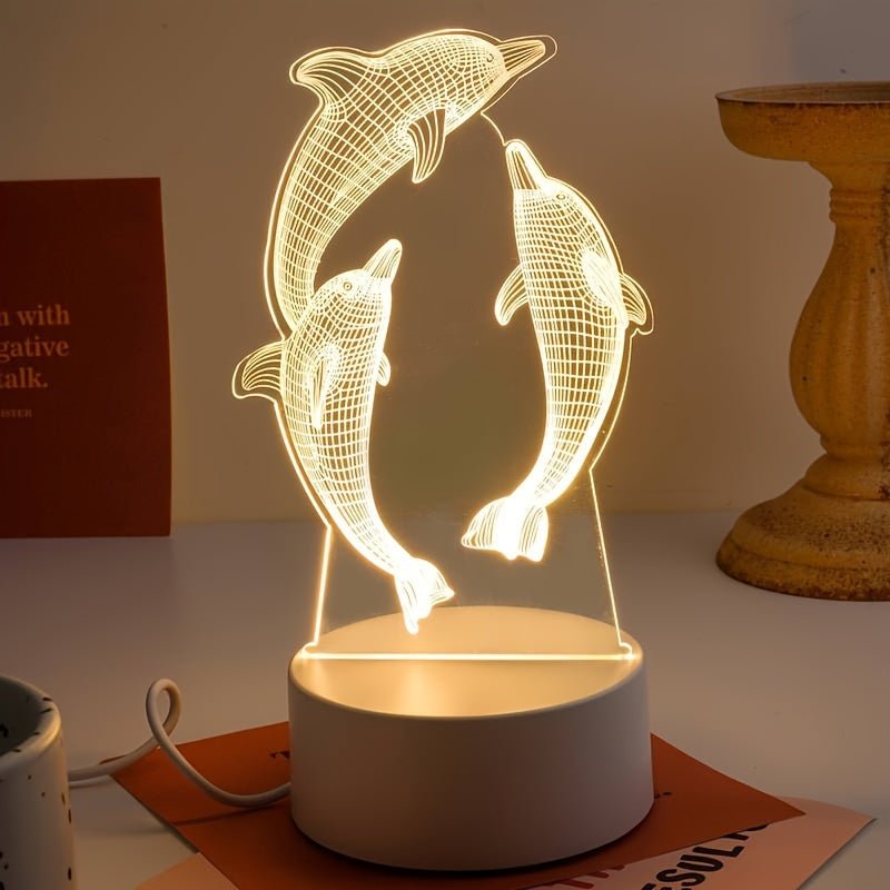 SeaeLume - Stilfuld 3D-illusionslampe med moderne geometrisk lyseffekt