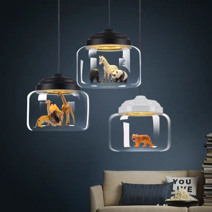 JoyGlow - Little Zoo Pendellampe Med Stilfuldt Design