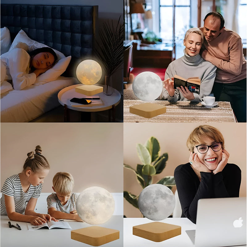 MoonRise – Svævende månelampe med touch-kontrol for en magisk hjemmestemning