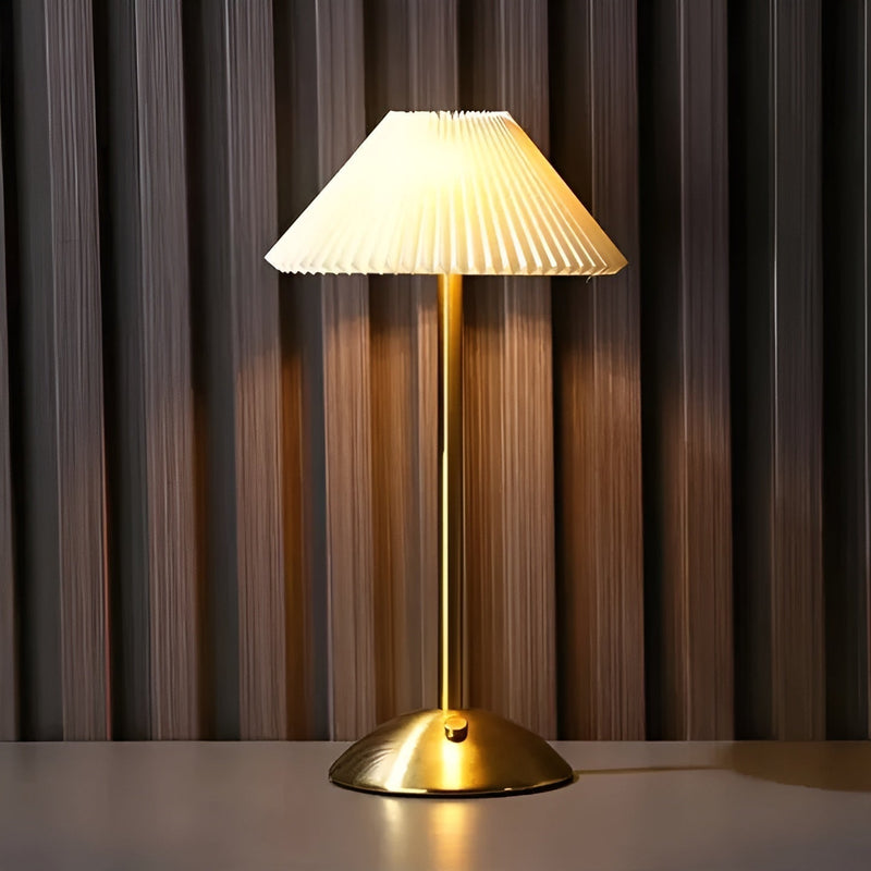 LumaGlow - Trådløs bordlampe med moderne minimalistisk design og justerbart farvelys