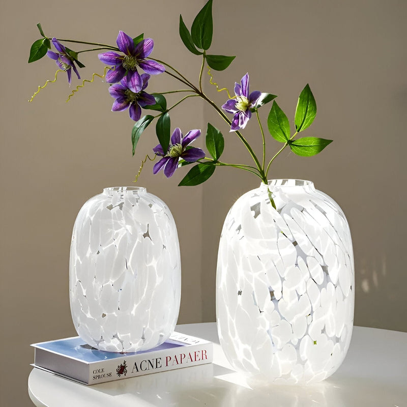 VaseLure – Glasvase med marmor-effekt til elegant boligindretning