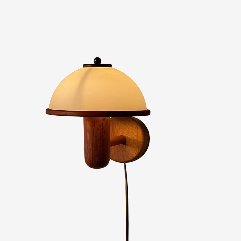 MushAura - LED Væglampe med Svampe formet Design og Ekstern Ledning