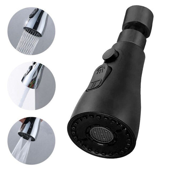 AquaSwivel – Vandhanehoved med 360° rotation og dobbelt spray til køkken