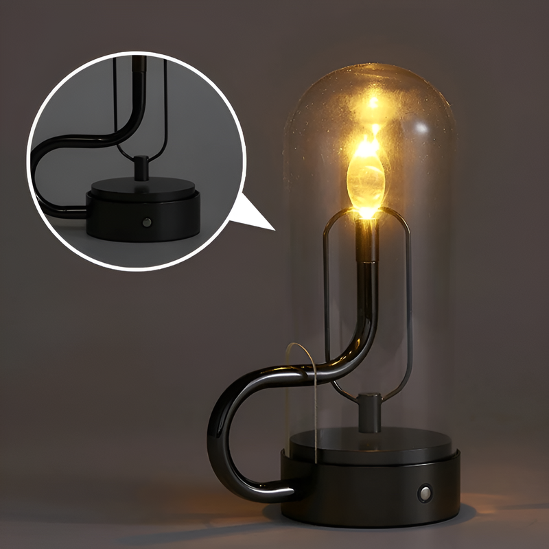 WaterDrop Glow – Trådløs LED-flammelampe med dæmpbart lys for en elegant atmosfære