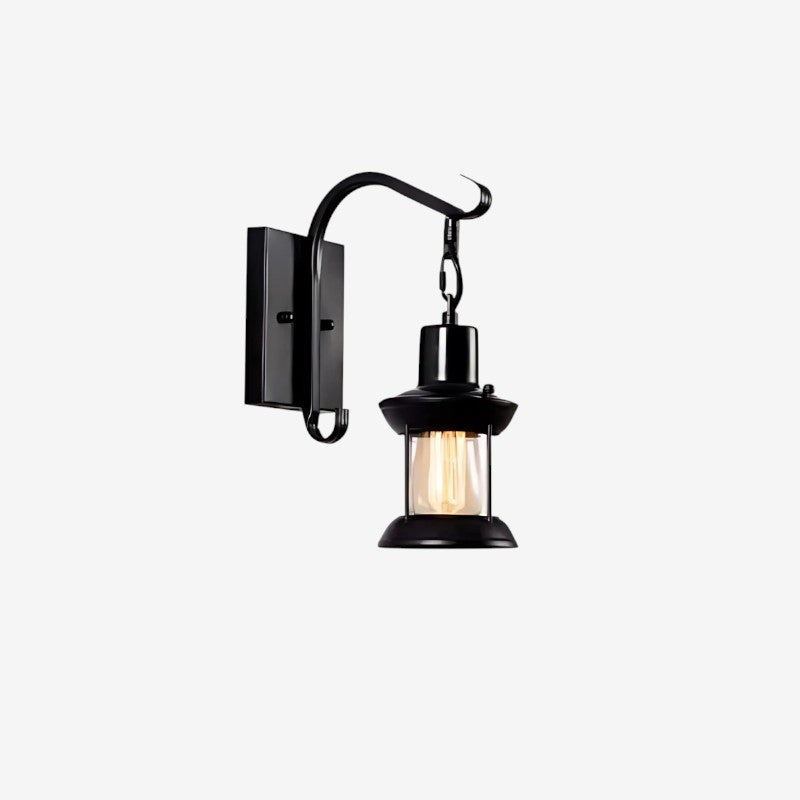 AuraBottle – LED væglampe med buet stand og flaske inspireret design