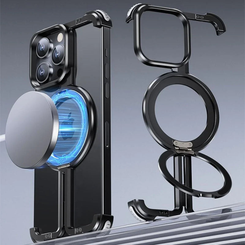 GripEase - Slankt smartphone-cover med 360° roterende holder for nemt greb