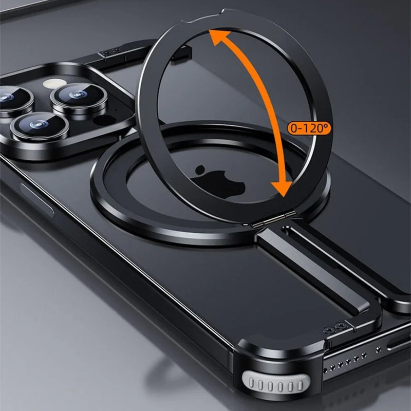 GripEase - Slankt smartphone-cover med 360° roterende holder for nemt greb