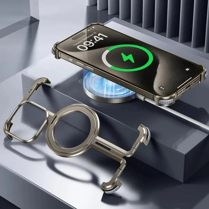GripEase - Slankt smartphone-cover med 360° roterende holder for nemt greb