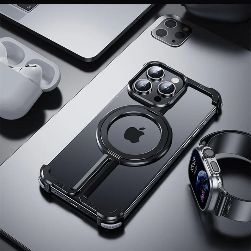 GripEase - Slankt smartphone-cover med 360° roterende holder for nemt greb