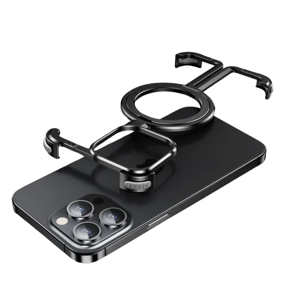 GripEase - Slankt smartphone-cover med 360° roterende holder for nemt greb