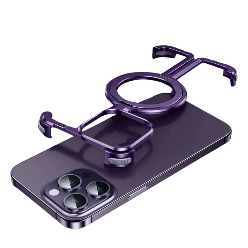 GripEase - Slankt smartphone-cover med 360° roterende holder for nemt greb