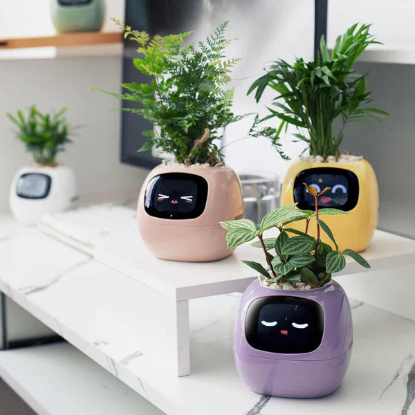 GrowPulse – Smart interaktiv plantepotte med AI-sensorer og animeret display