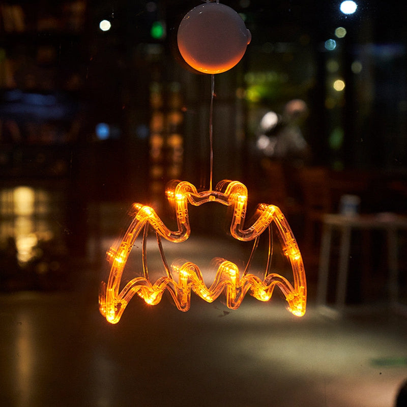 GlowFrights - Legende spøgelses- og flagermus-halloween-lyskæder til festlig udsmykning