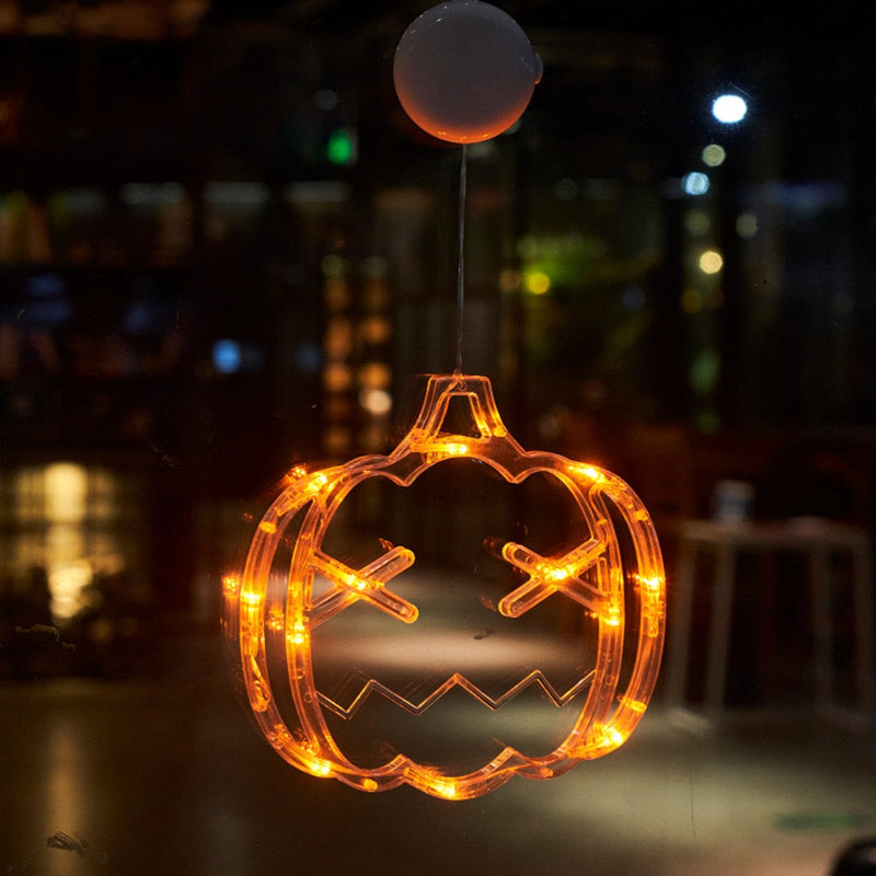 GlowFrights - Legende spøgelses- og flagermus-halloween-lyskæder til festlig udsmykning