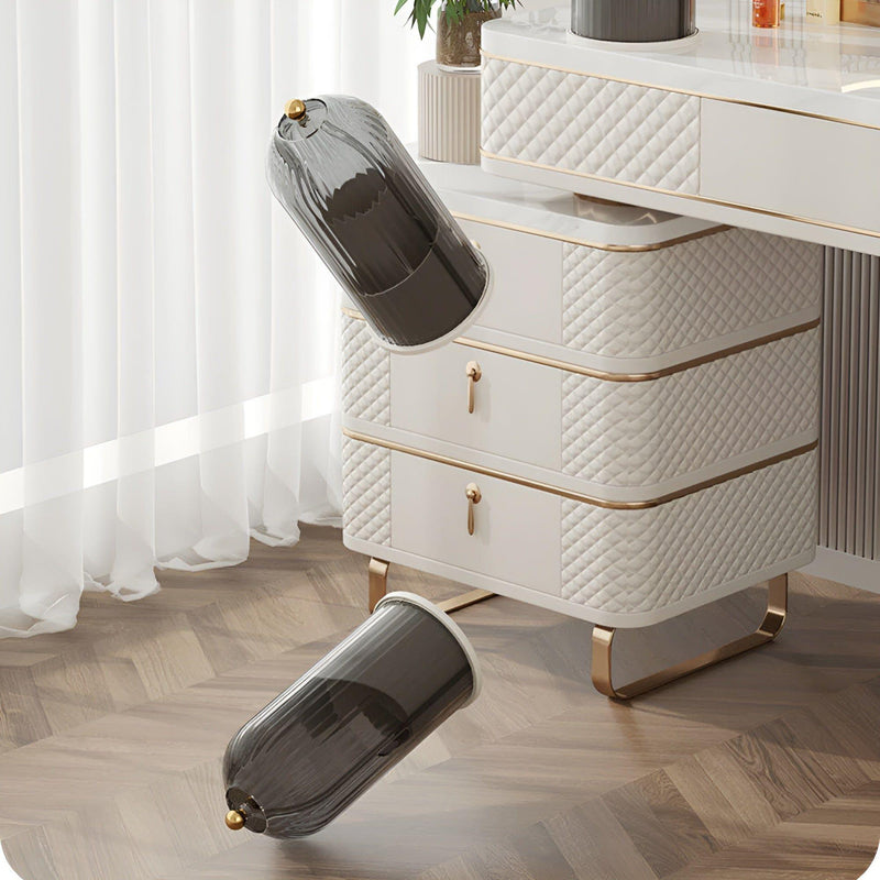 BeautySphere - 360° Roterende Makeup Organizer til ubesværet børsteopbevaring