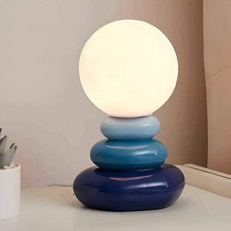 ZenGlow - Moderne Lampe Med Natursten Til Fredfyldt Belysning