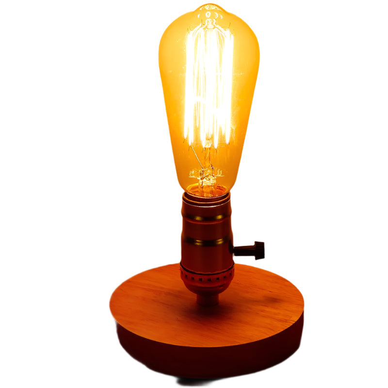 GlowNest – Natbordslampe med træfod og klassisk design