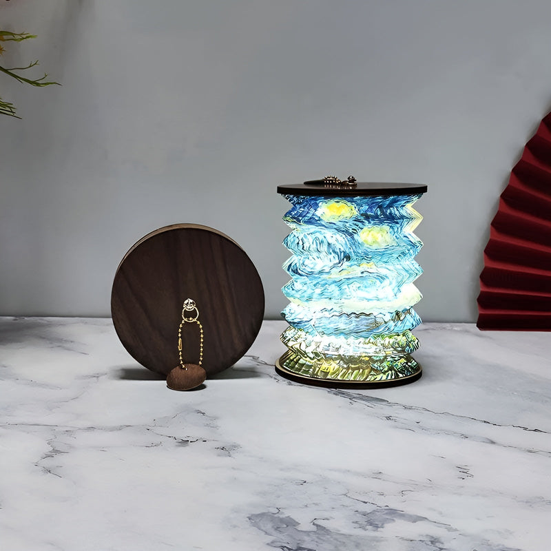 LumaNest – Sammenklappelig LED bordlampe med USB-opladning og bærbart design