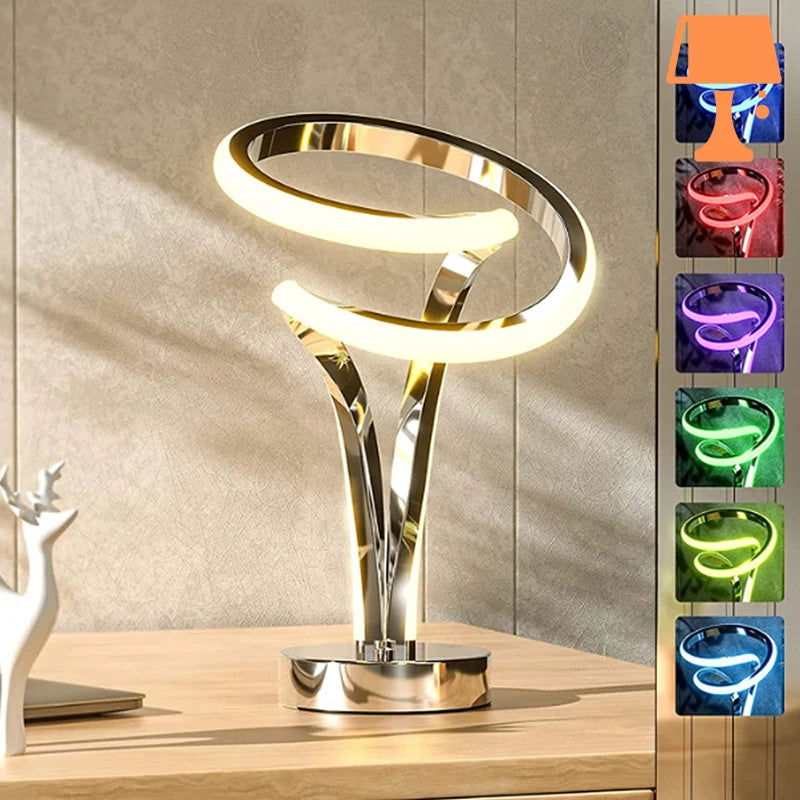 GlowEdge - Elegant moderne lampe med justerbar LED-belysning