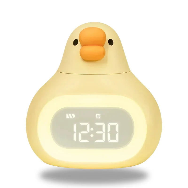 DuckyGlow - Yndig andeformet sengelampe til børn med timer og LED-display