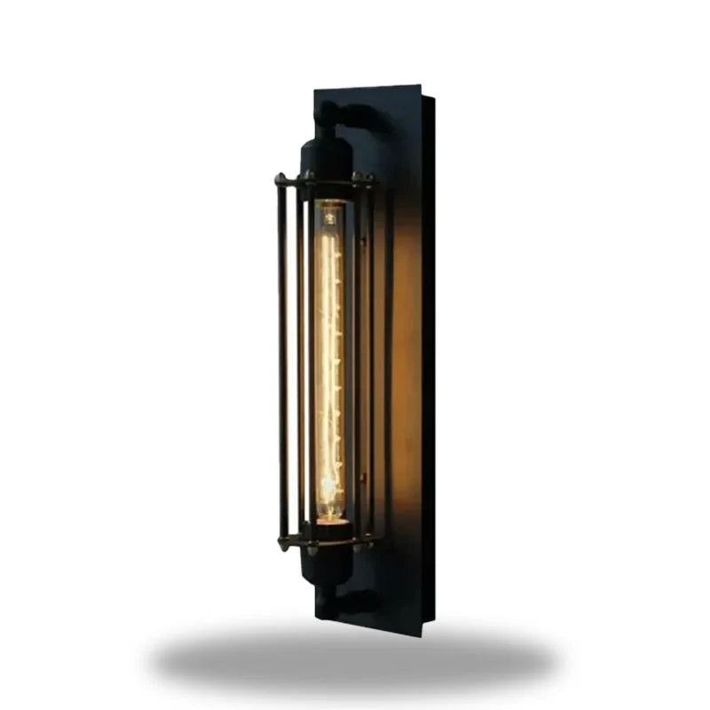 MetroGlow - Moderne industriel væglampe med varm LED-glød og flere switch-kontroller