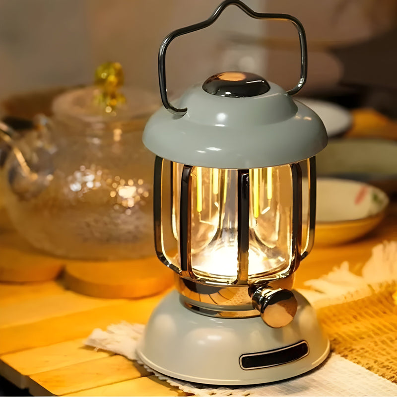GlowTrail – Genopladelig LED lanterne i retrostil til udendørs eventyr
