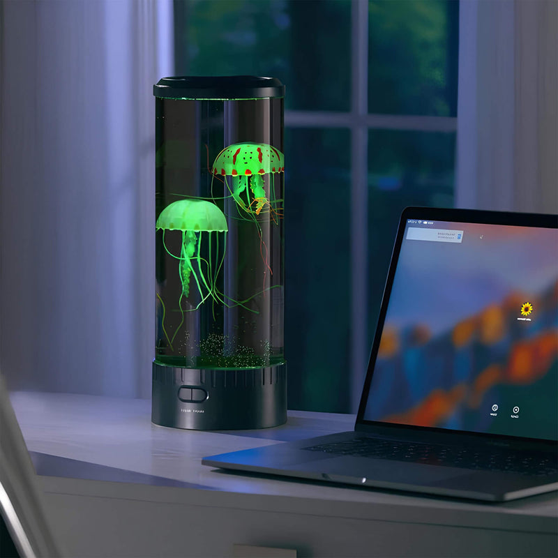 AquaGlow – fascinerende vandmandslampe med beroligende flydende bevægelse