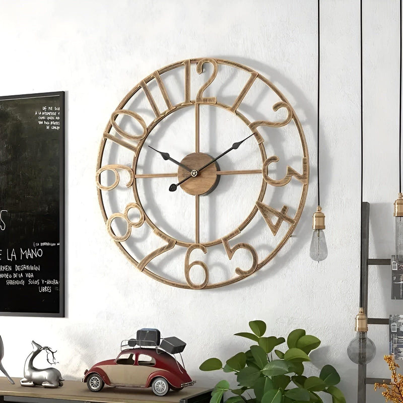 RetroTime – Stilfuldt retro digitalt vægur med stort og letlæseligt display